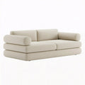 2-Sitzer Sofa 180 x 95 x 78 cm Textil Creme Modernes Wohnzimmermöbel