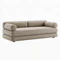 3-Sitzer Sofa 200 x 95 x 75 cm Beige Stoff Modern Gepolstert